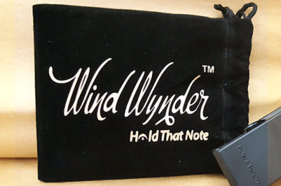 Velour bag with Wind Wynder logo